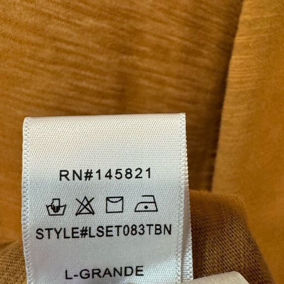 Three Bird Nest Long Set To Go Camel Tan Brown Cardigan Duster (Cardigan only) - Picture 9 of 9